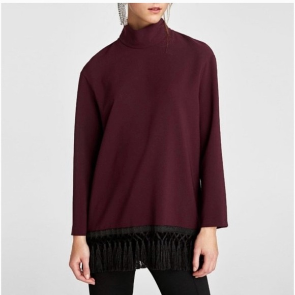 Zara Brown Turtleneck Sweater - Picture 2 of 7